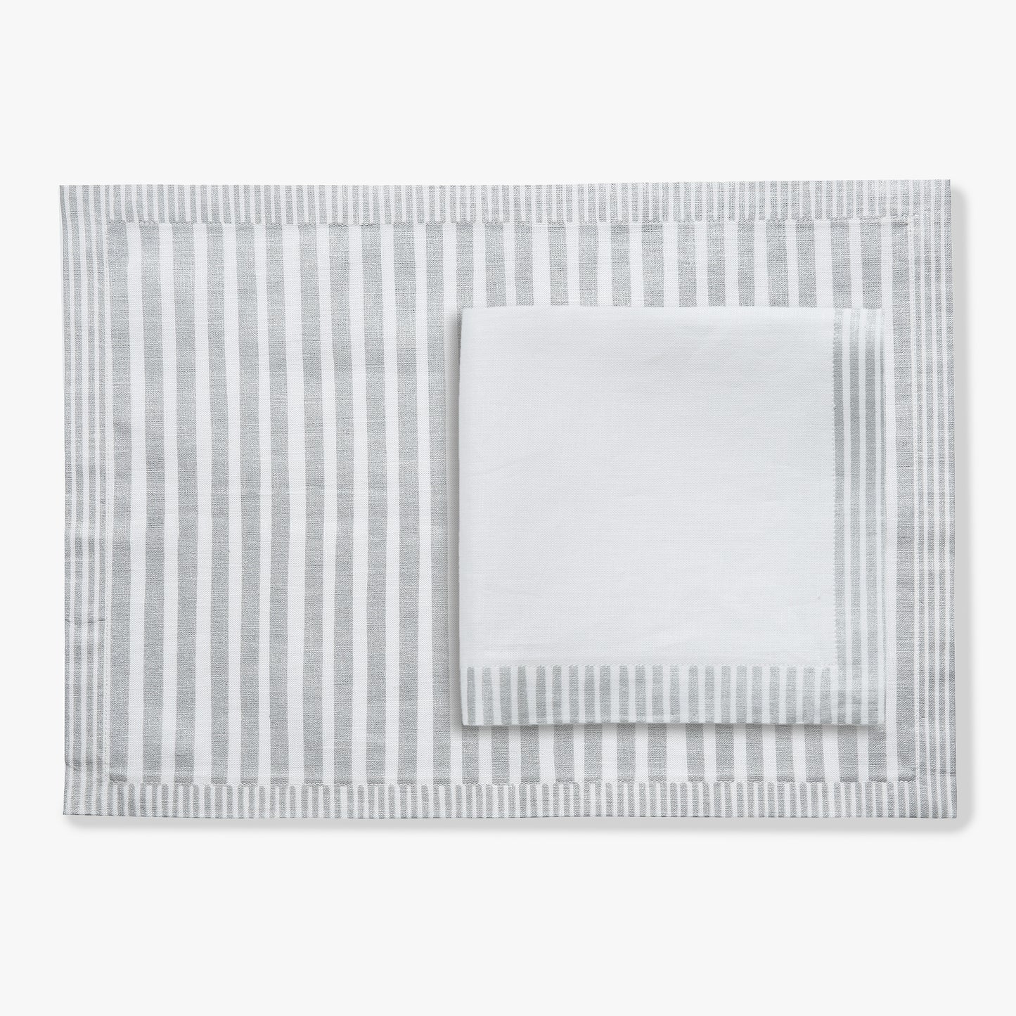 Set de Table Rayé - Argenté