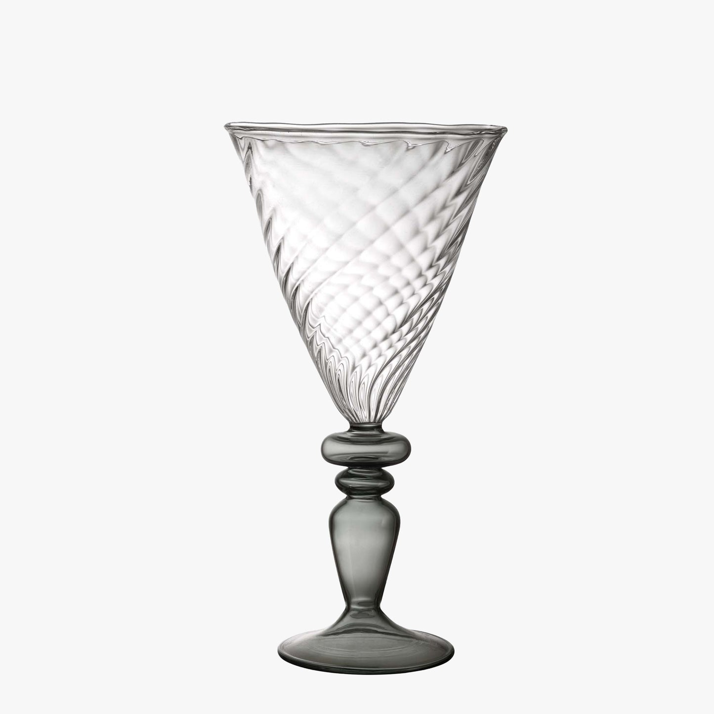 Glass - Grey Stem - Large