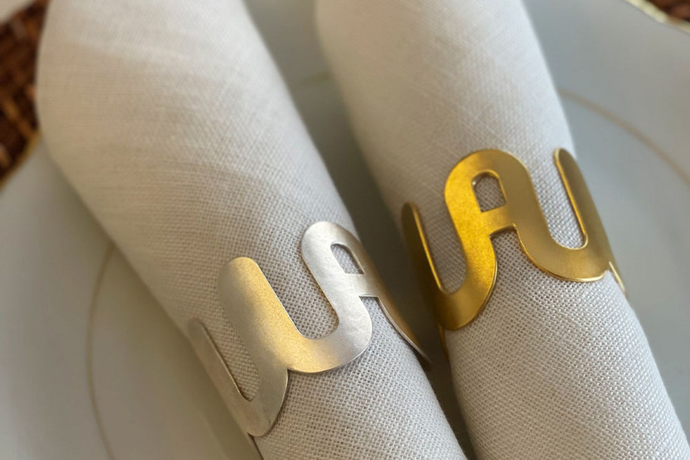 Napkin rings designed by Andrea Zanconato exclusively for Waww
