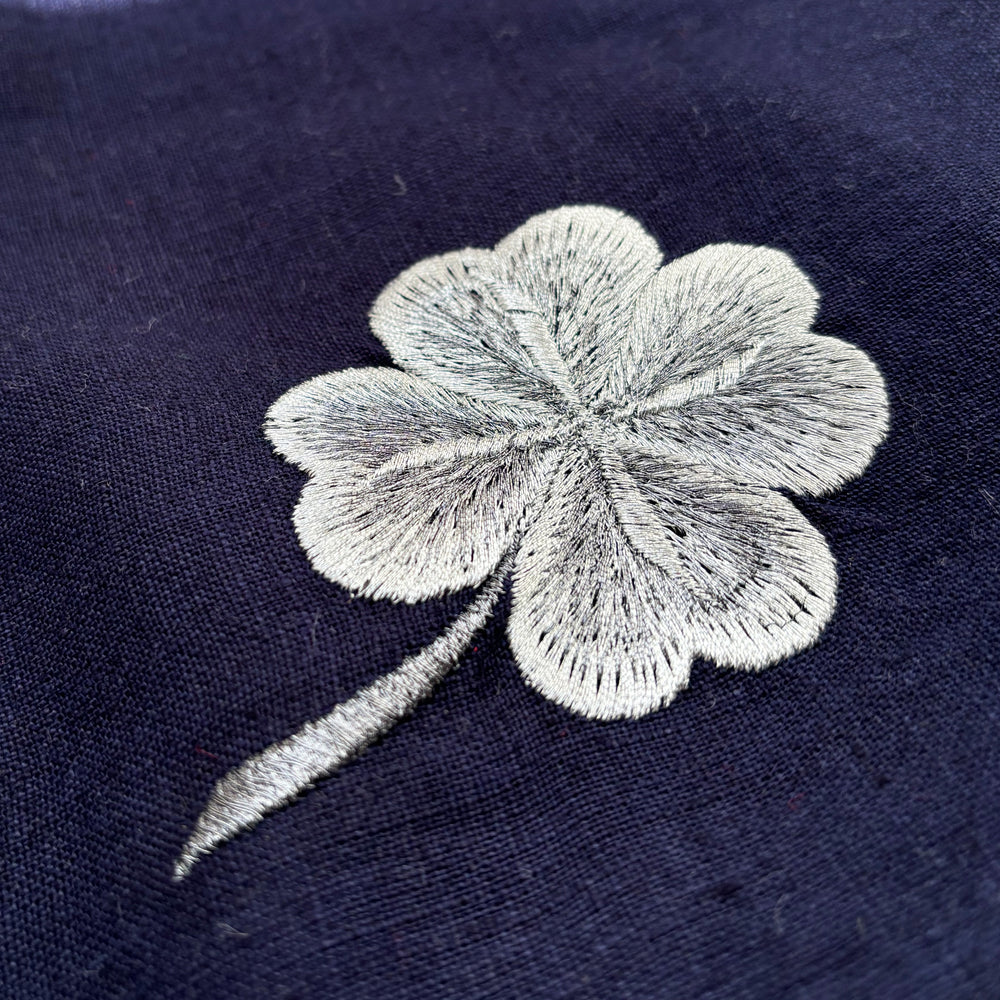 Silver Star Tablecloth - Navy