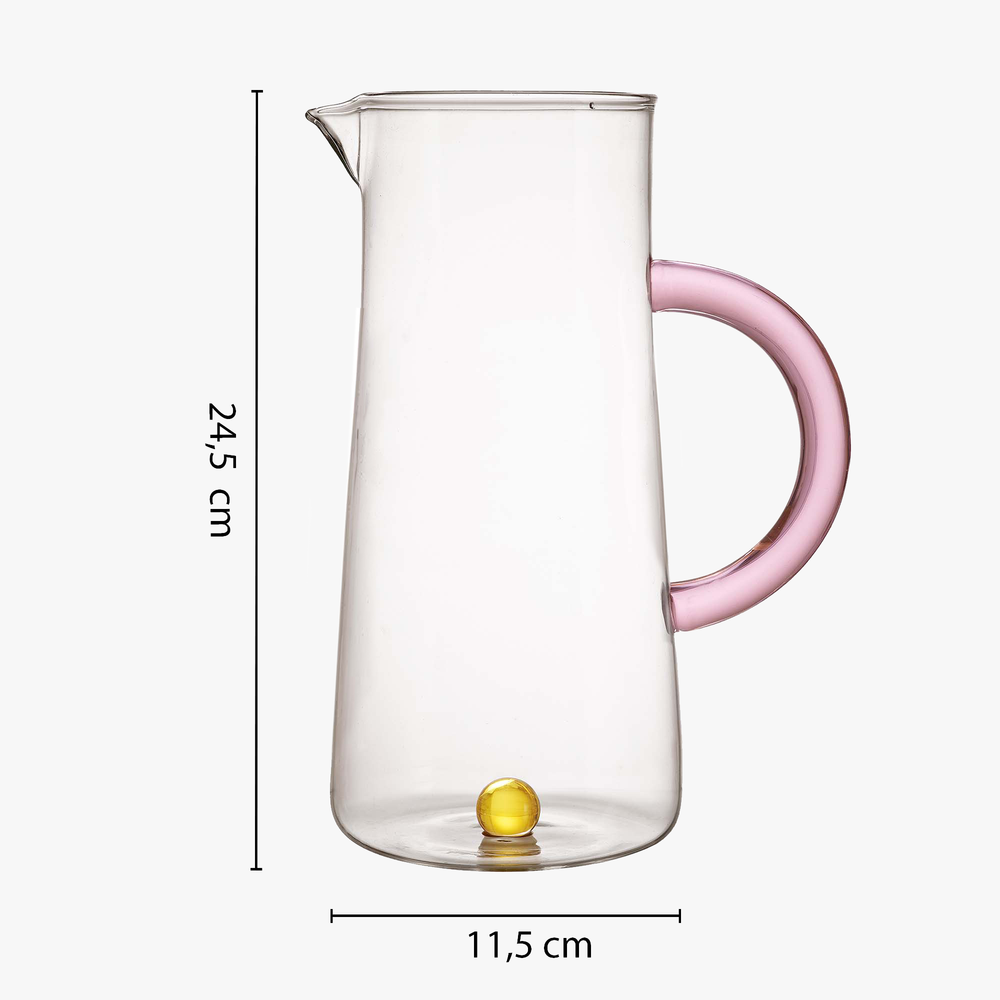 Carafe Rose et Jaune