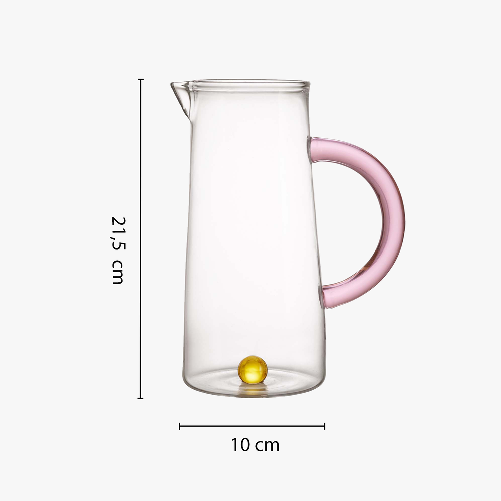 Carafe Rose et Jaune