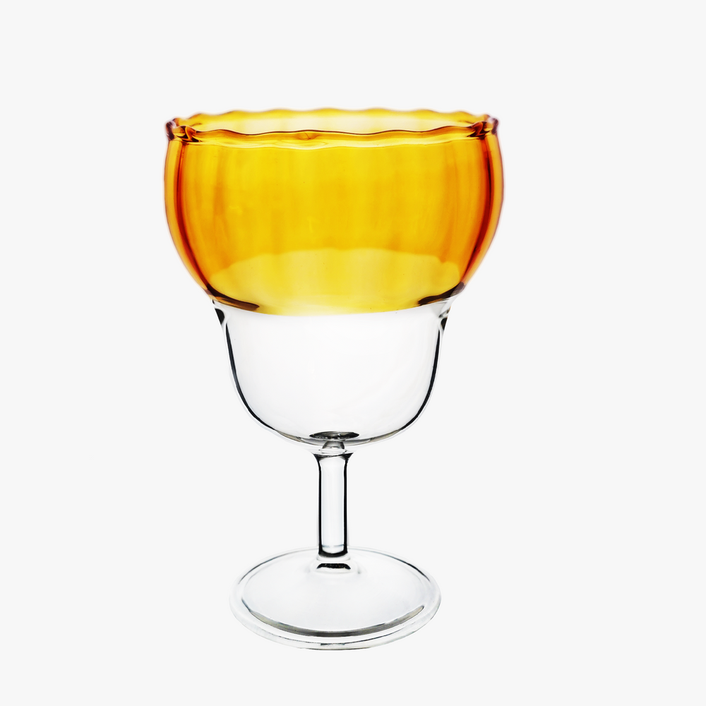 Wine Glass - Amber