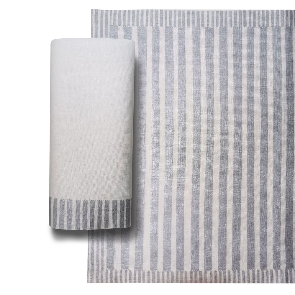 
                  
                    Striped Placemat - Silver
                  
                