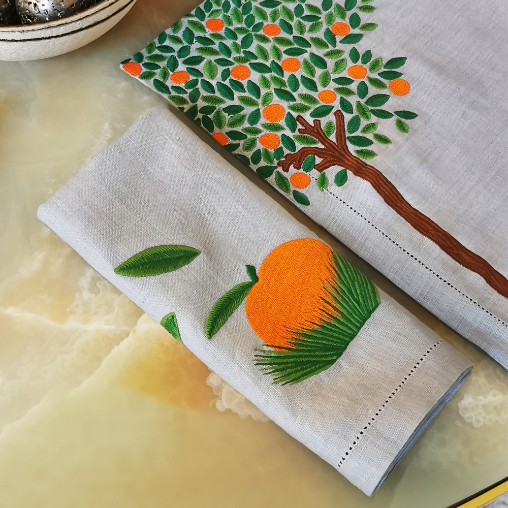 Serviette Oranger - Perle