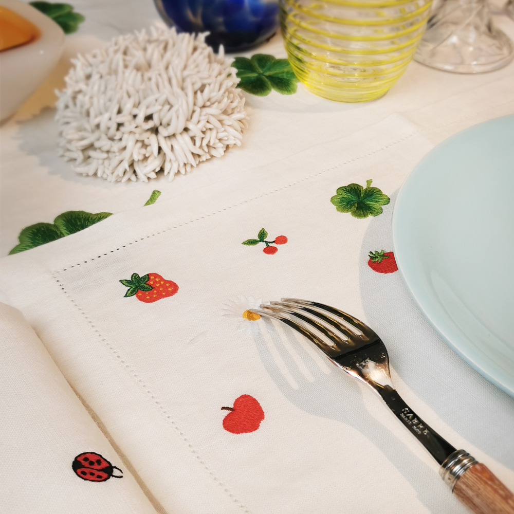 Set de Table Tutti Frutti - Blanc