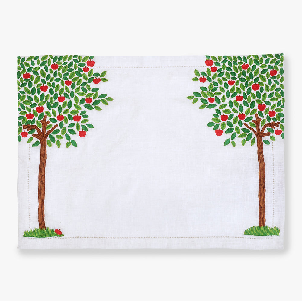 Apple Tree Placemat - White