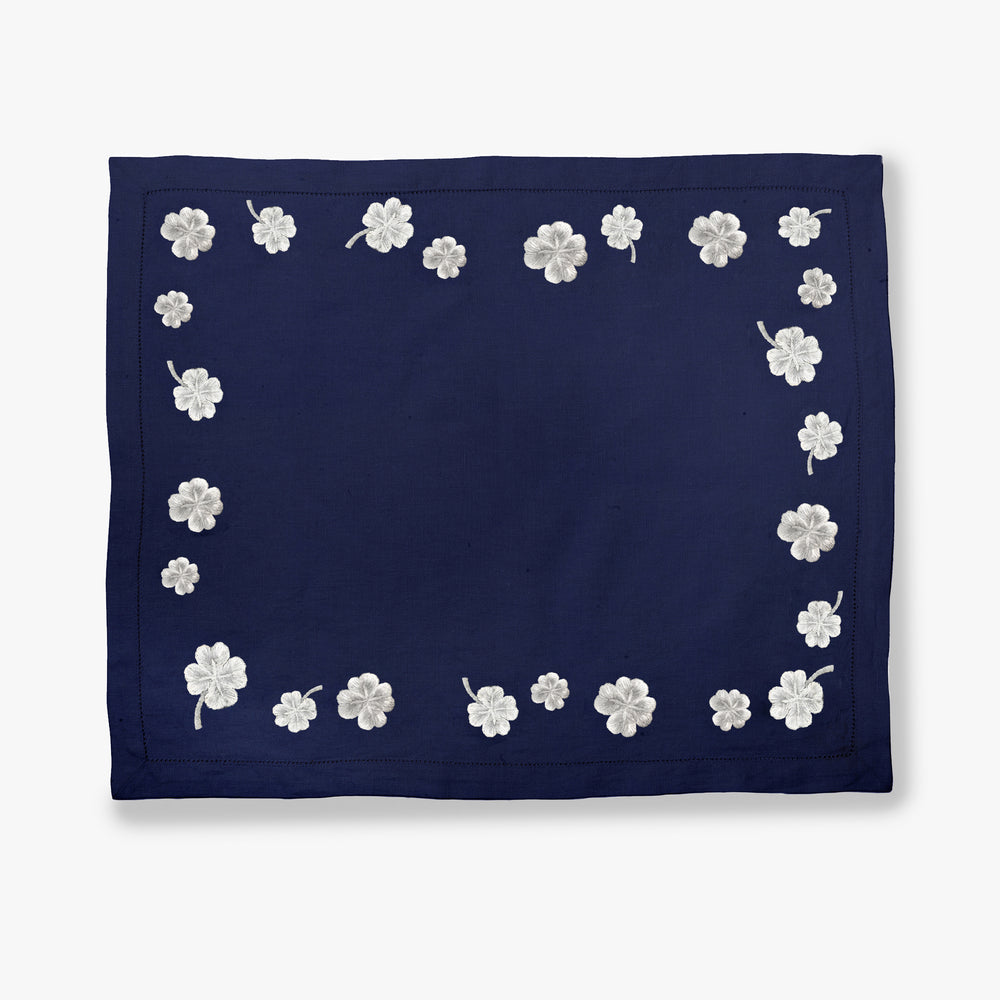 
                  
                    Silver Clovers Placemat - Navy
                  
                