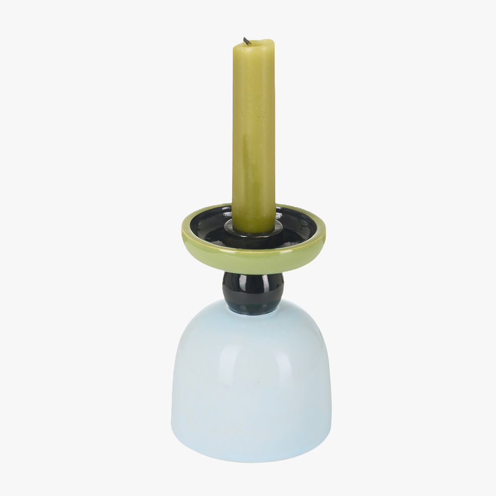 Blue Reversible Candle Holder