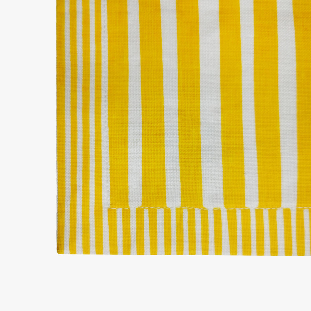 Set de Table Rayé - Jaune Soleil