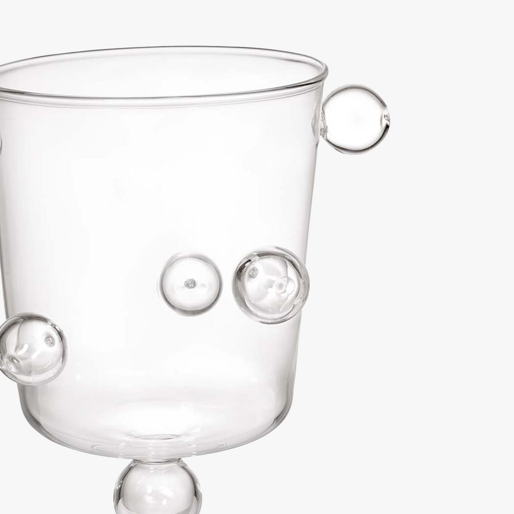 Transparent candle holder