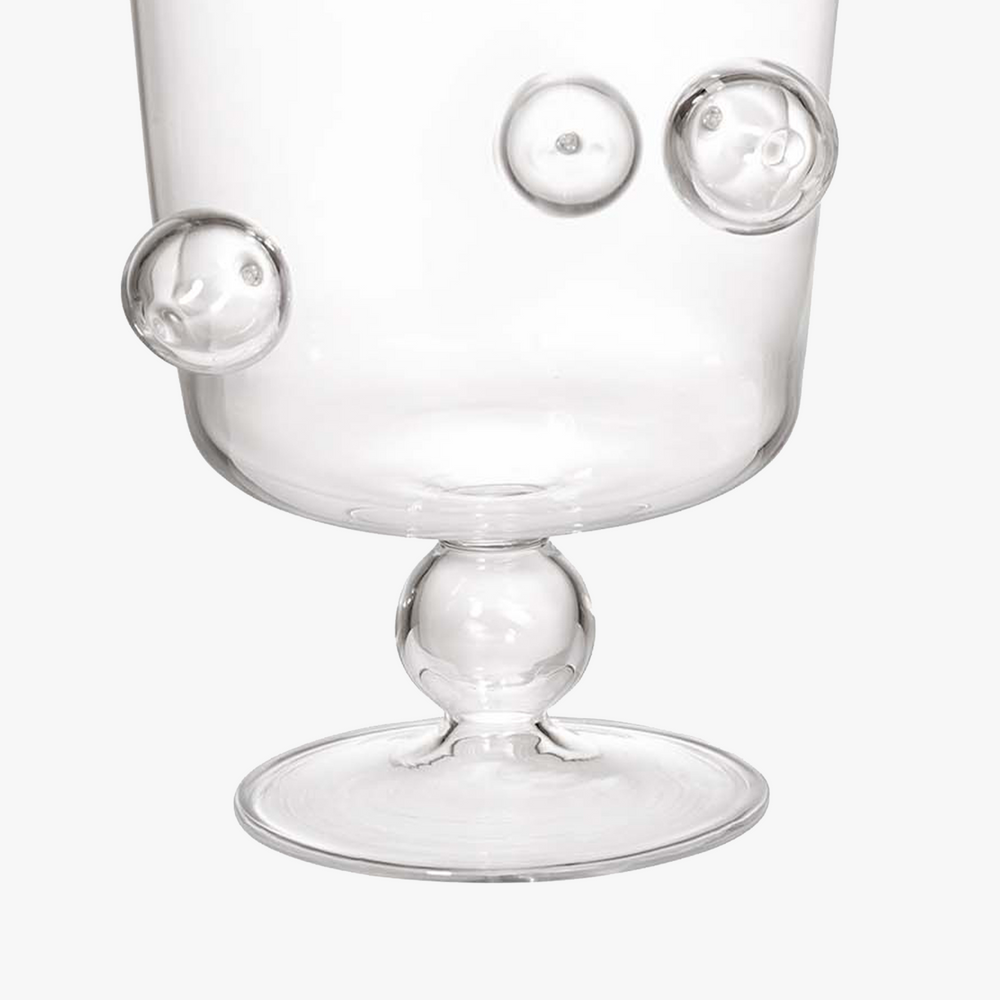 Transparent candle holder