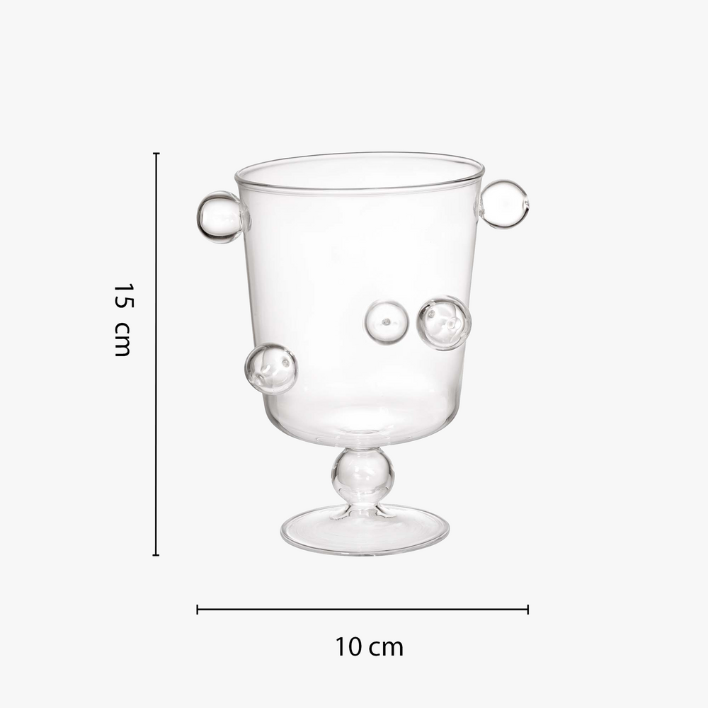 Transparent candle holder