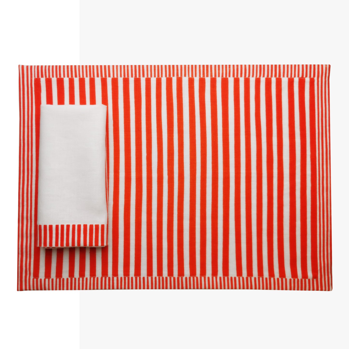 
                  
                    Striped Placemat - Tomato Red
                  
                
