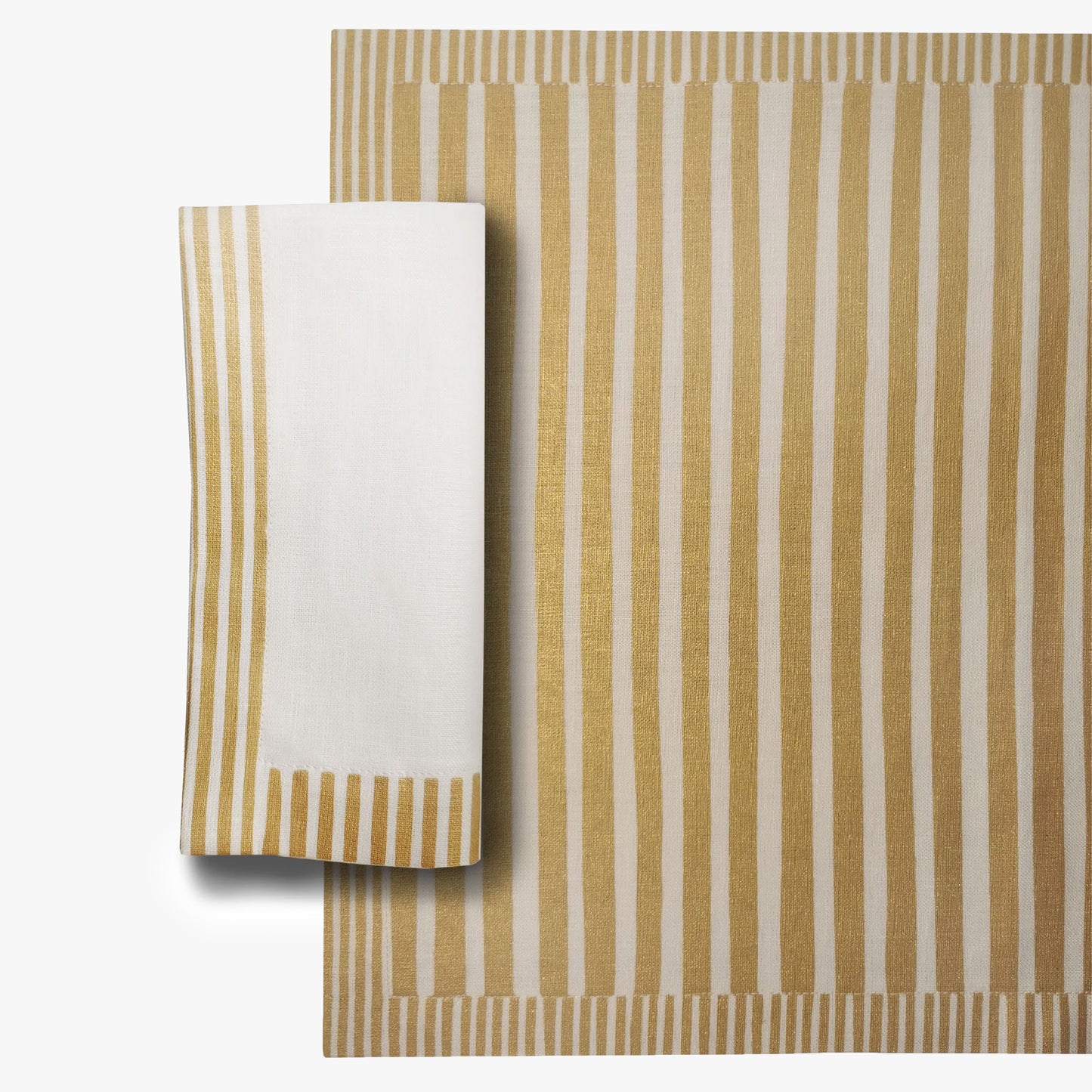 
                  
                    Striped Napkin - Gold
                  
                