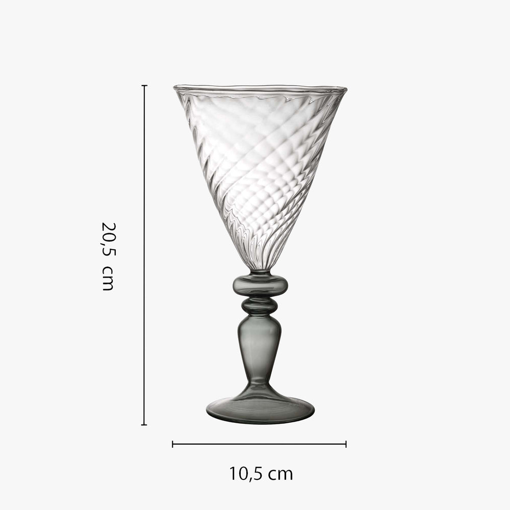 Verre - Pied Gris - Large